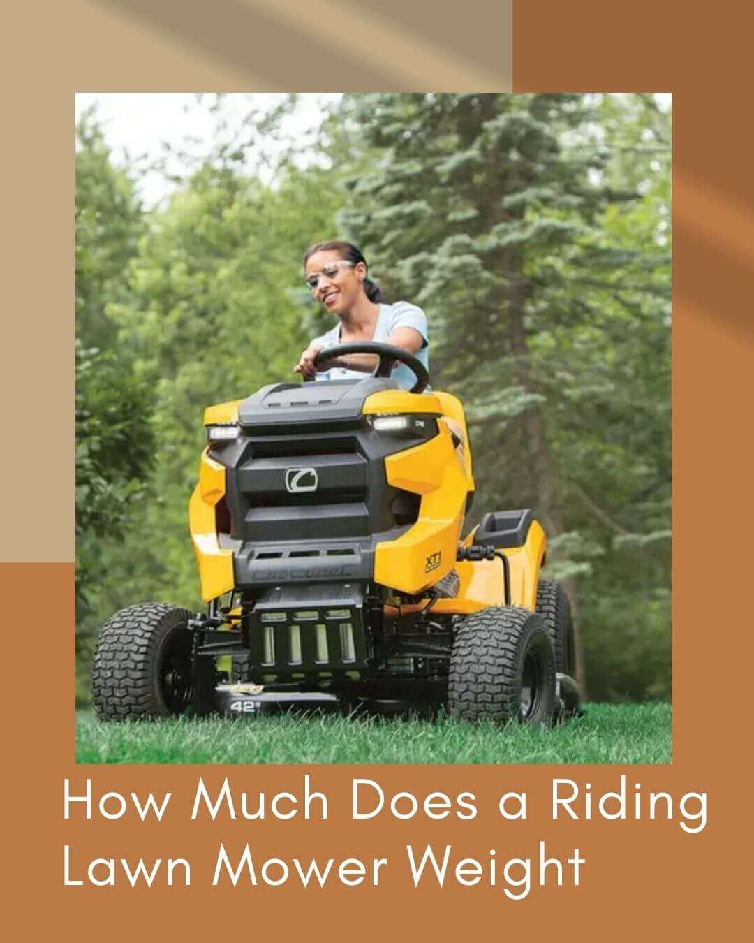 how-much-does-a-riding-lawn-mower-weight-average-load