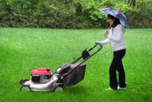 Mowing in Rain is Harmful to Mower