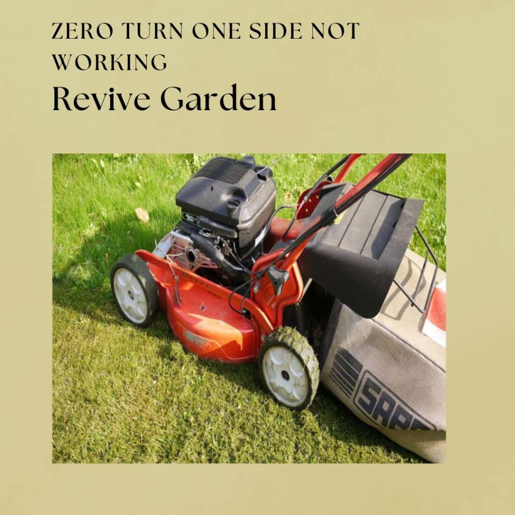 Zero Turn One Side Not Working Reasons And Fixation