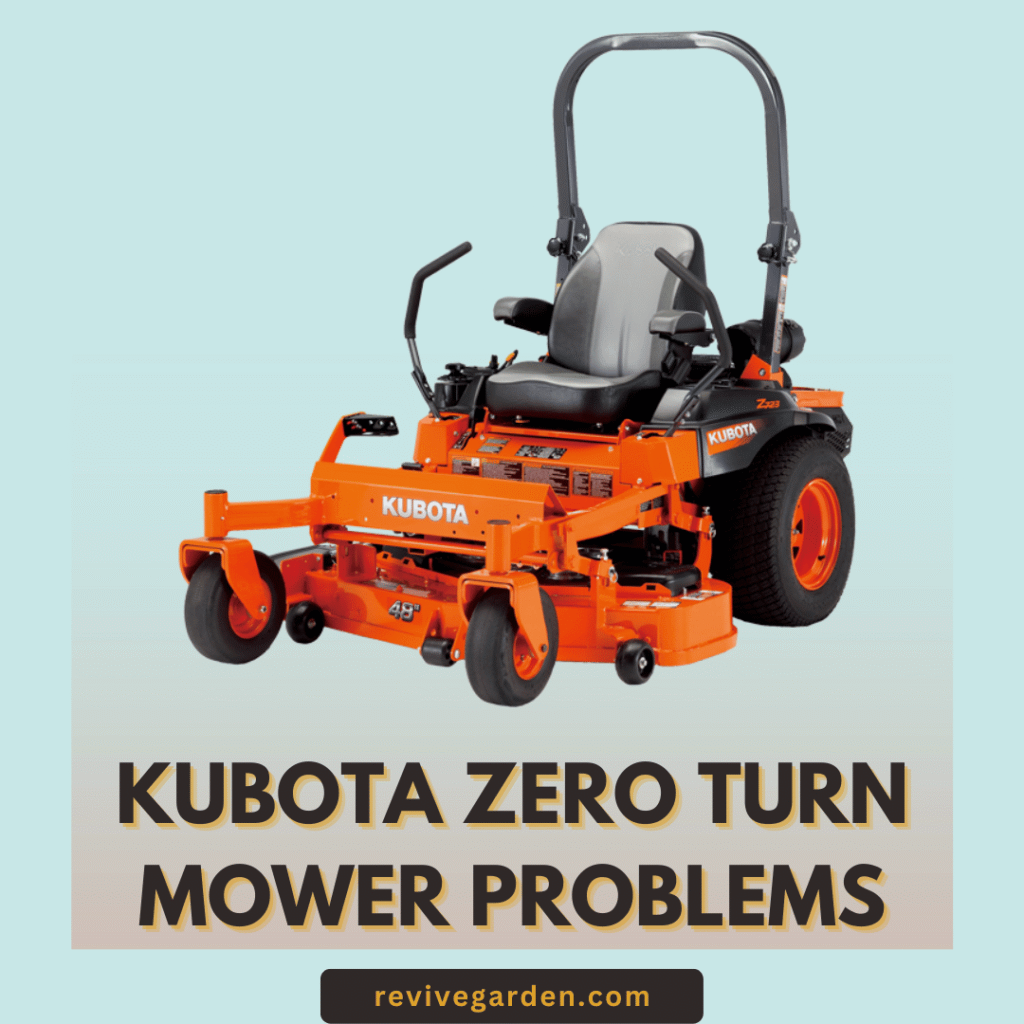 Kubota Zero Turn Mower Problems Troubleshooting For Users