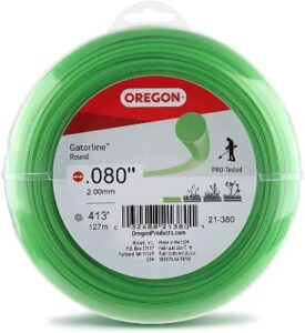 Oregon Gatorline 1-pound Round String Trimmer Line of .080-inches x 413-feet – Fits Most Trimmer Types (21-380),Green